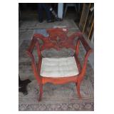 Vintage Wooden Throne Chair