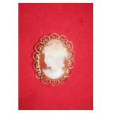 14k Cameo Pendant