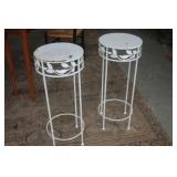Meatl Leaf & Bird Plant stands