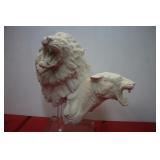 'Lion & Lioness' Royal Doulton Parian Sculpture LE