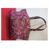 Guess Metallic Faux Snakeskin Tote