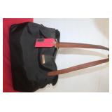 Roots Black Shoulder Tote