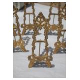 Ornate Brass Mini Easels