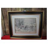 Winter Pastime Currier & Ives Print