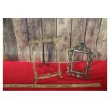Ornate Brass Display Picture Frames  2