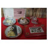 Brass Plate Stand/ Sculpture / Plates /Xmas Tray