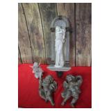 Roman Goddes & Cherub Sculptures