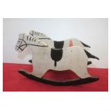 Folk Art Toy Dolls Rocking Horse Toy