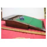 Early Wooden Slant Top Folding Lap Desk
