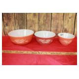 Pyrex Autum Harvest Mixing Bowl Set