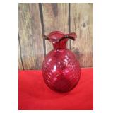 Cranberry Glass Vase