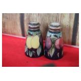 Moorecroft Pottery Salt & Pepper Shakers