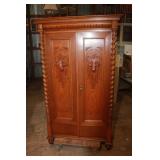 19th Century Oak Carved Wardrobe