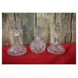 Crystal Sherry & Brandy Decanters