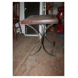 Metal Base End Table