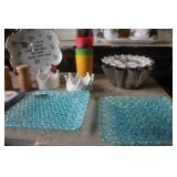 Pressed Glass Plates & Vintage China