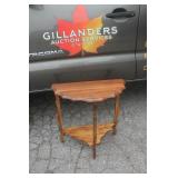 Scalloped Walnut Table