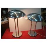 MCM Chrome Table Lamps