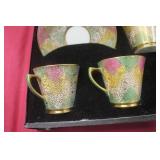 'Ye Olde English' MCM Spongeware Tea Set