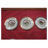 Porcelain  Hand Painted Equestrian Plates