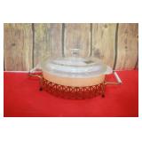 MCM Fireking  Lidded Casserol Dish