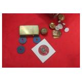 Zippo, canada Buttons, Meat ratio Coins & More