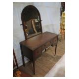 M/C Walnut Vanity & Dressing Mirror