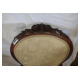 Rosewood Carved Balloon Back Chair