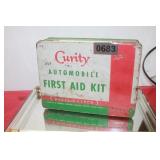 Auto First Aid Kit & Vanity Mirror