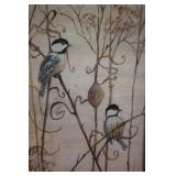 J.Fisher Chickadee Paint On Canvas