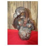 Bronzed Dragon Sculpture