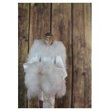 Snow Queen Masquerade Feathered Doll Statue