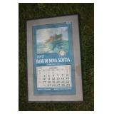1921 Framed Bank Of Nova Scotia Calendar