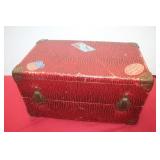 Mid Century Childs Toy Travel Trunk