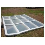 8 x 12 Aluminum & Plexi Garage Door Panels