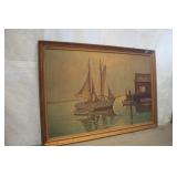 W.Hughes Ship Art / Vintage