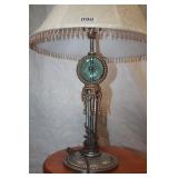 Glass & Metal Table Lamp