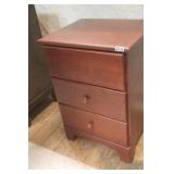 3 Drawer Birch End Table