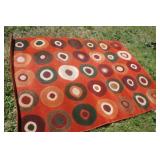 Modern Woven Area Rug  5 x 7