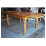 Pine Turned Leg Extension Dining Table