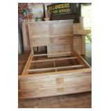 Rustic Wormy Maple Queen Bed