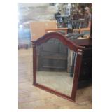 Scrolled  Hardwood Dressing Mirror