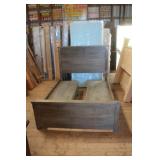 Rustic Hardwood Double Drawered Bed