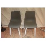Chrome Base Modern Dining Chairs  2