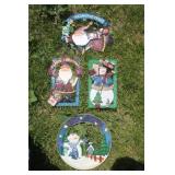 Tin Xmas Signs  4  New