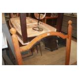 Oak Turn Post Bevel Mirror  / Canada