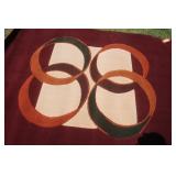 Modern Woven Area Rug  5 x 7