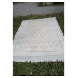 Woven Wool Area Rug  66 x 94'
