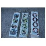 decorative Plates & Cast Iron Holder  N.O.S