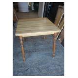 Turned Leg Birch strip Dining Table